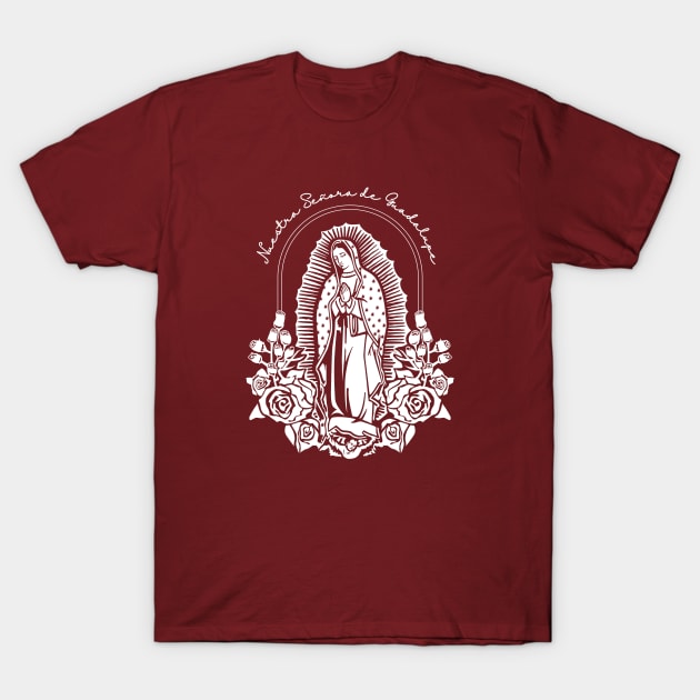 Nuestra Señora de Guadalupe T-Shirt by Little Fishes Catholic Tees